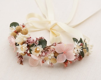 Dried flower bracelet series Valentina, (maxi letter)