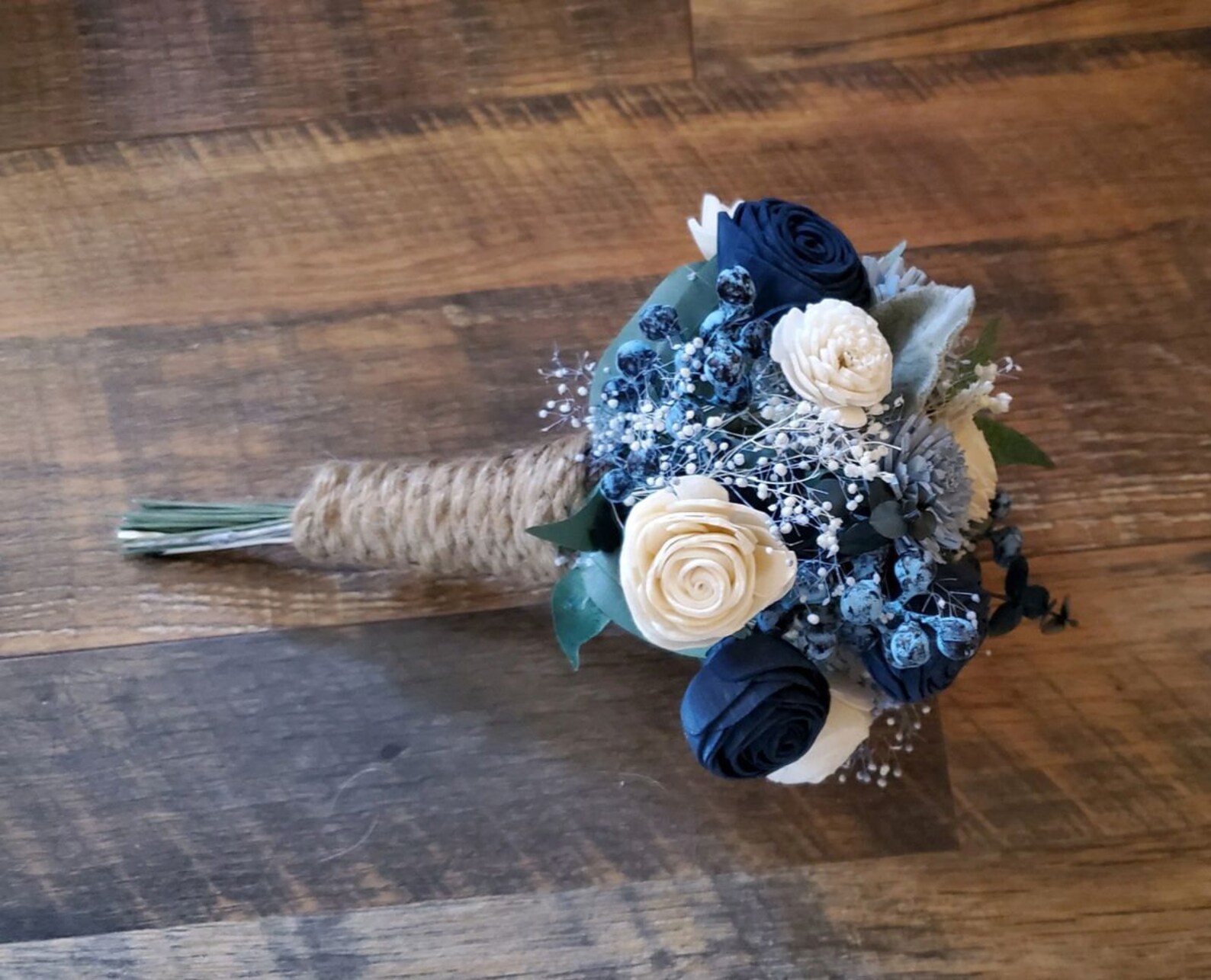 6PC Budget Friendly Wedding Flowers Package, Sola Wood Flower Bridal