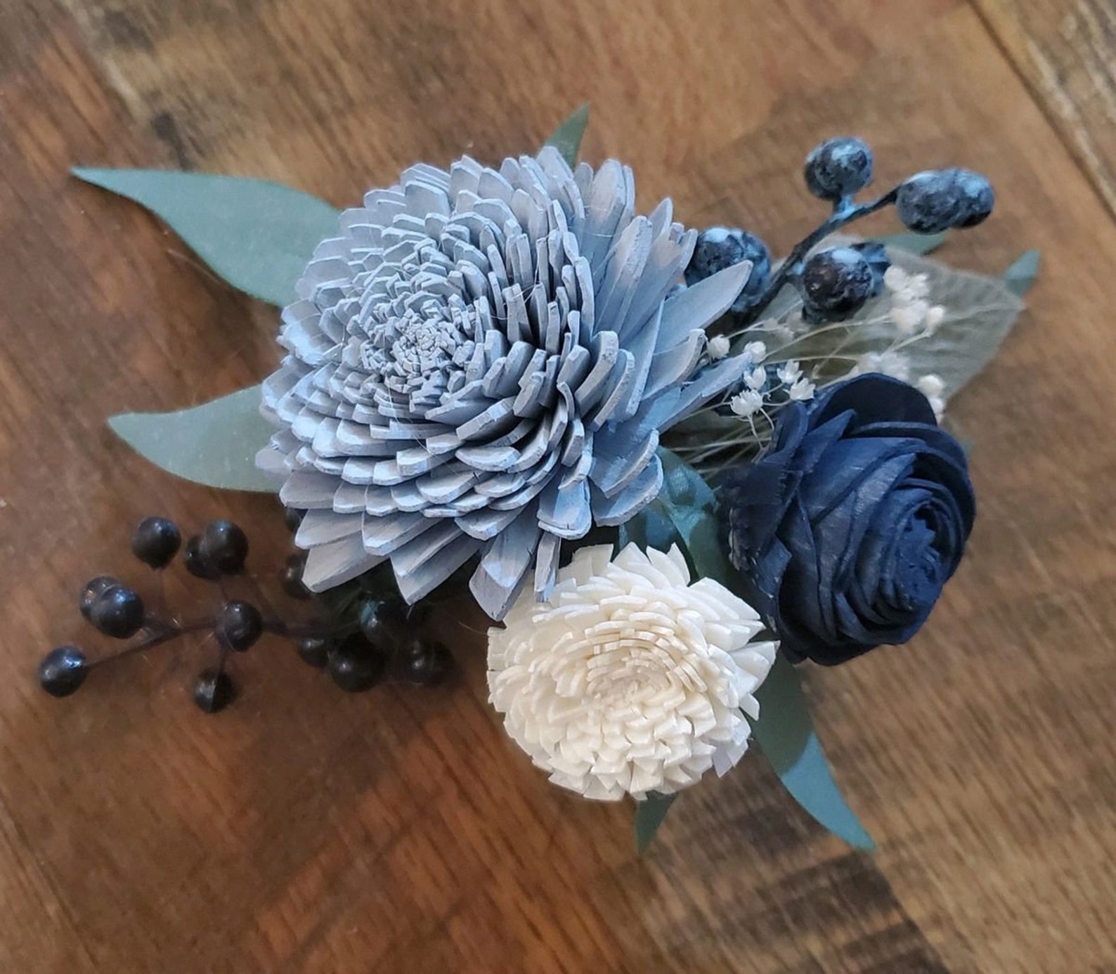 6PC Budget Friendly Wedding Flowers Package, Sola Wood Flower Bridal