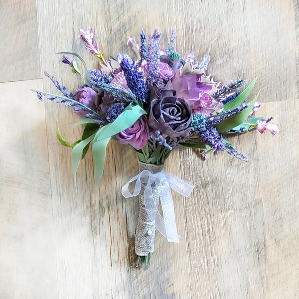Purple Wedding Flower Package Etsy