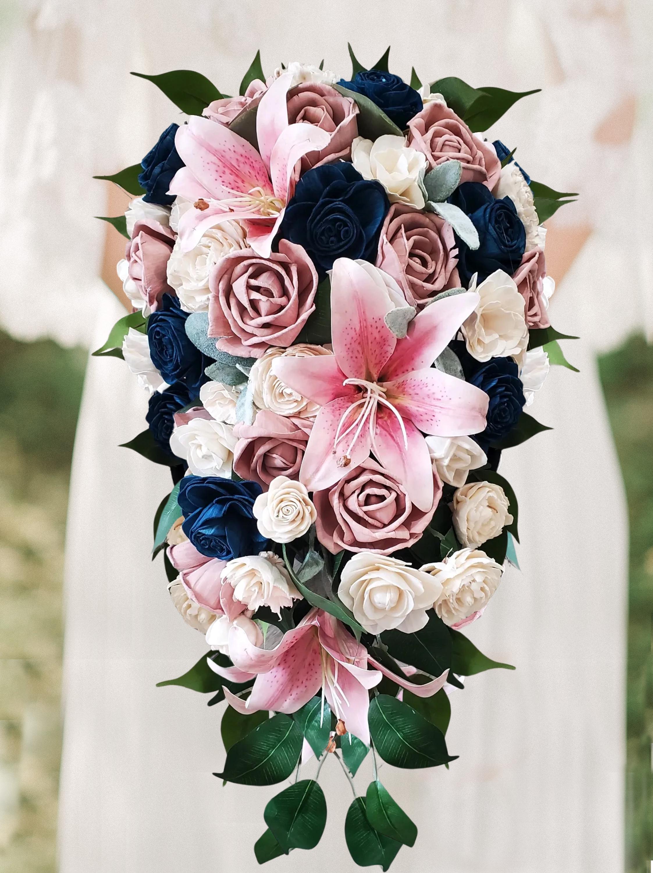 Lily Wedding Bouquet - Etsy, image size:2245x3000