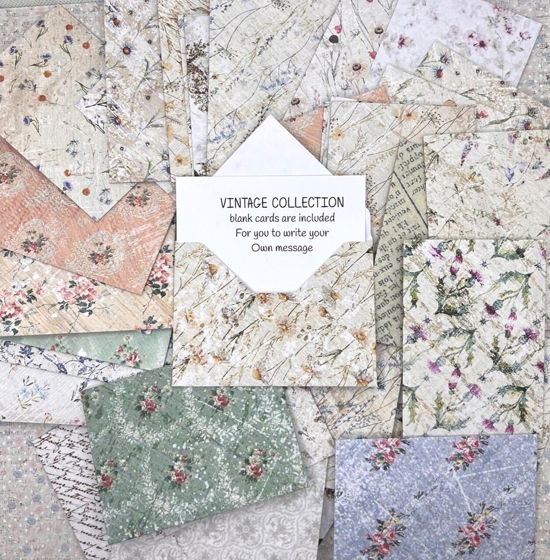 Assorted Mini Envelopes / Blank Cards / Gift Cards and Envelopes / Mini ...