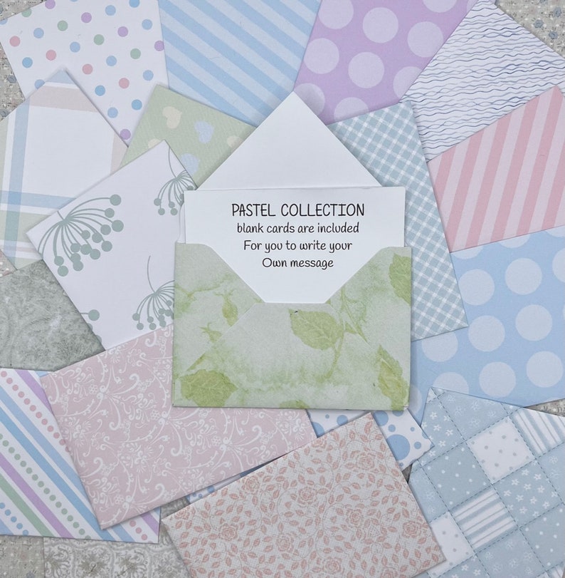 Assorted Mini Envelopes / Blank Cards / Gift Cards and Envelopes / Mini ...