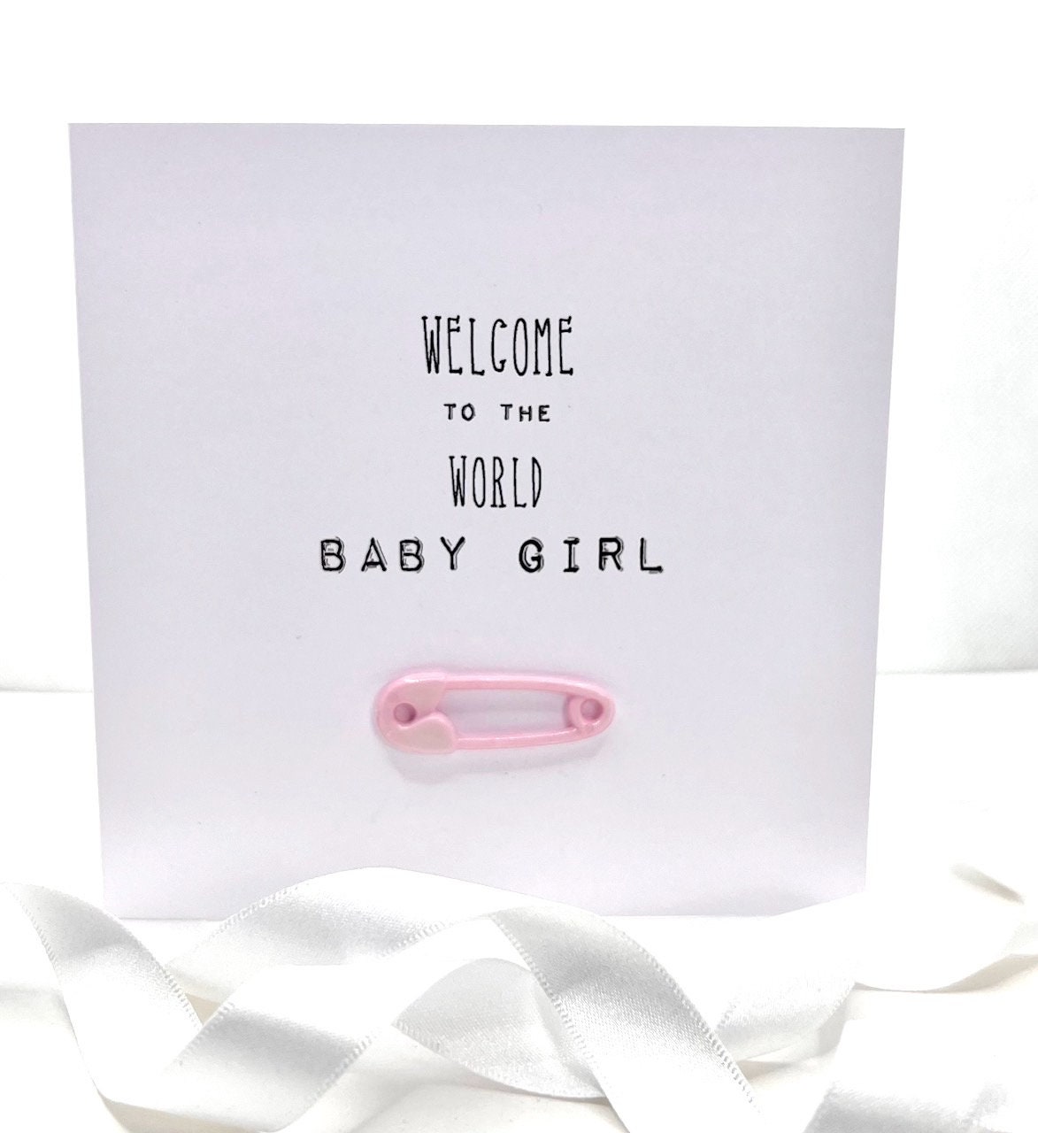 Hand Made New Baby Girl or Baby Boy With Nappy Pins / Baby Feet