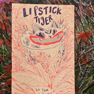 Lippenstift Tiger Risograph Comic