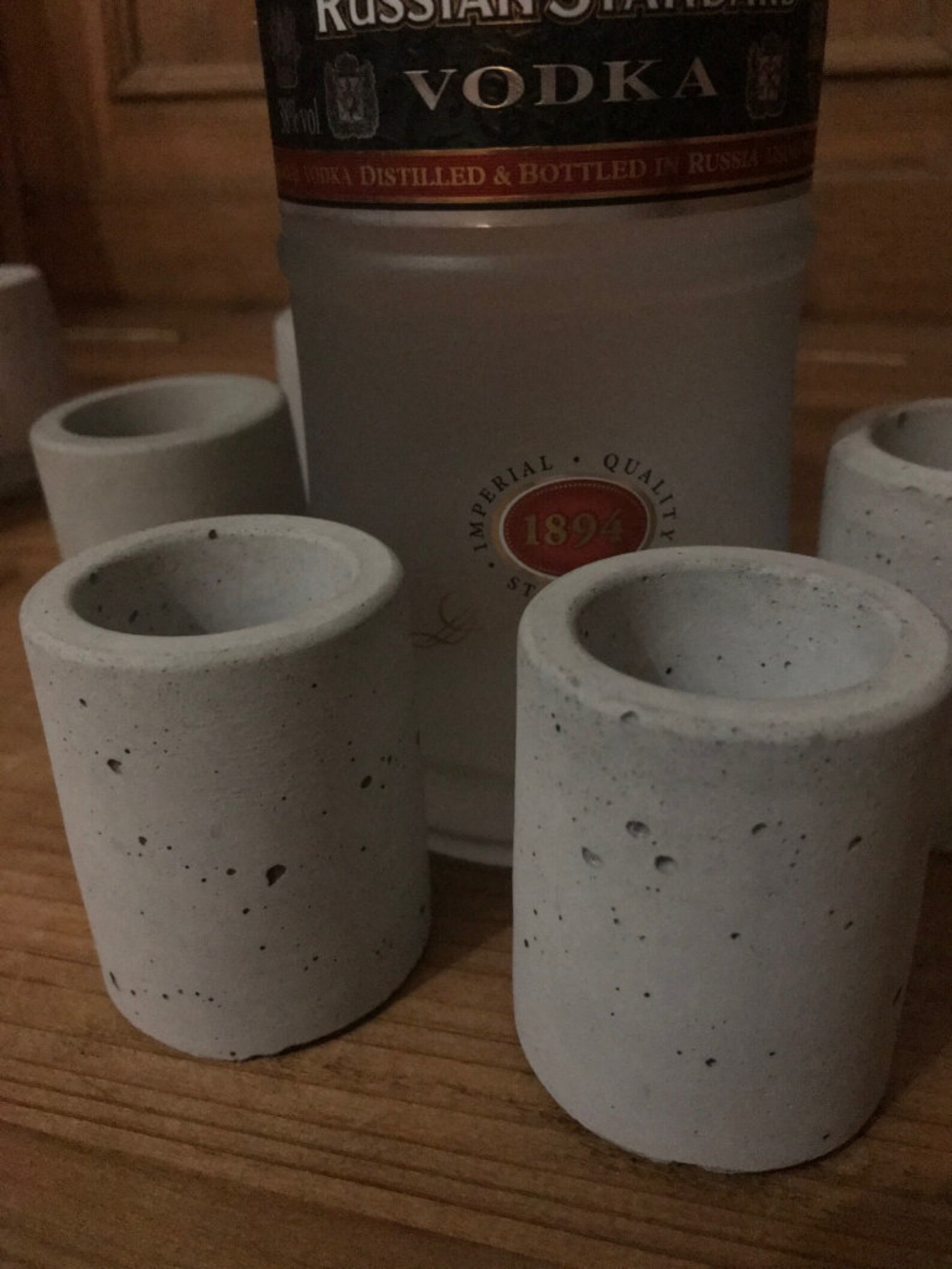 Concrete Shot Glasses Etsy