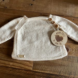Hand-Knit Baby Jumper / Sweater – Soft, Timeless Keepsake | Luxury Unisex Gift for Newborns & Toddlers – 4 Sizes