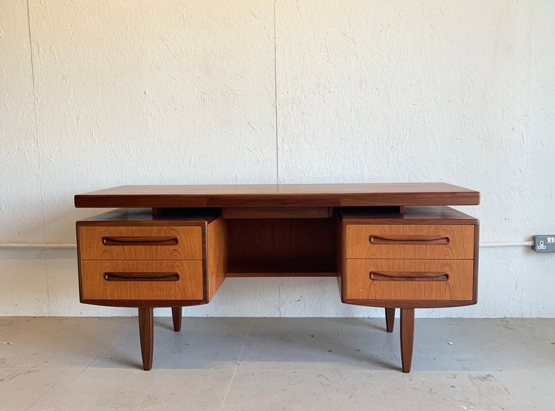 Mid Century Danish Teak G Plan Desk Etsy