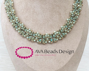 Lady Light Necklace Tutorial, Beaded Jewelry Pattern (PDF)