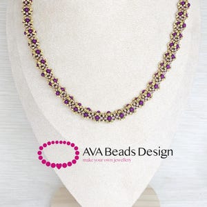 Bonbon Beaded Rope Necklace Tutorial, RAW Netting Pattern (PDF Pattern)