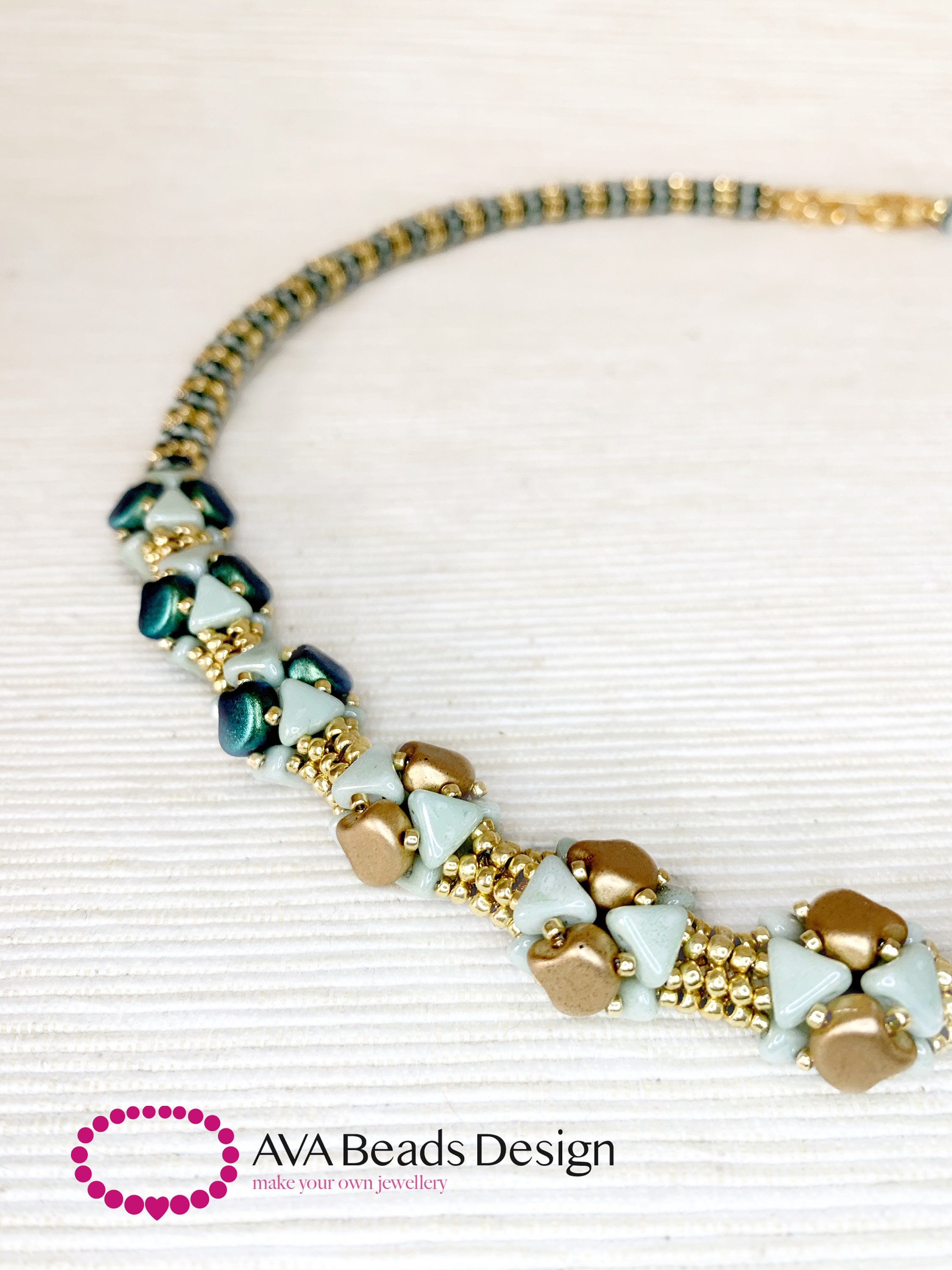 Pattern / Tutorial for the Micky Beaded Necklace - Etsy Israel
