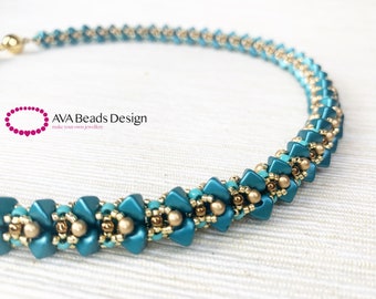 Tutorial per collana di perline Penelope, modello Super Kheops (PDF)