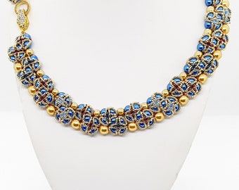 Schema per realizzare una collana di perline Margot, tutorial per realizzare una collana di perle (PDF)