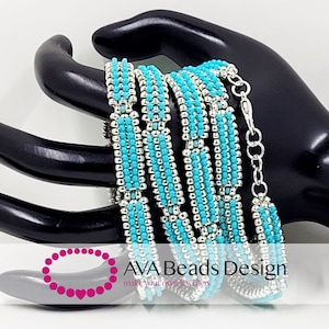 Bracelet tutorial, beading pattern , bracelet pattern , beginners luck bracelet tutorial
