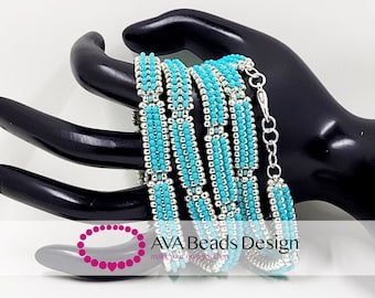 Tutorial per braccialetti di perline, schema per perline (PDF)