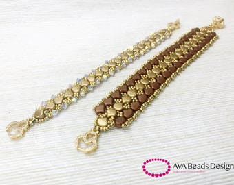 Modello PDF / Tutorial 2 in 1 per braccialetti con perline per "braccialetti con specchio e Grand Mirror"