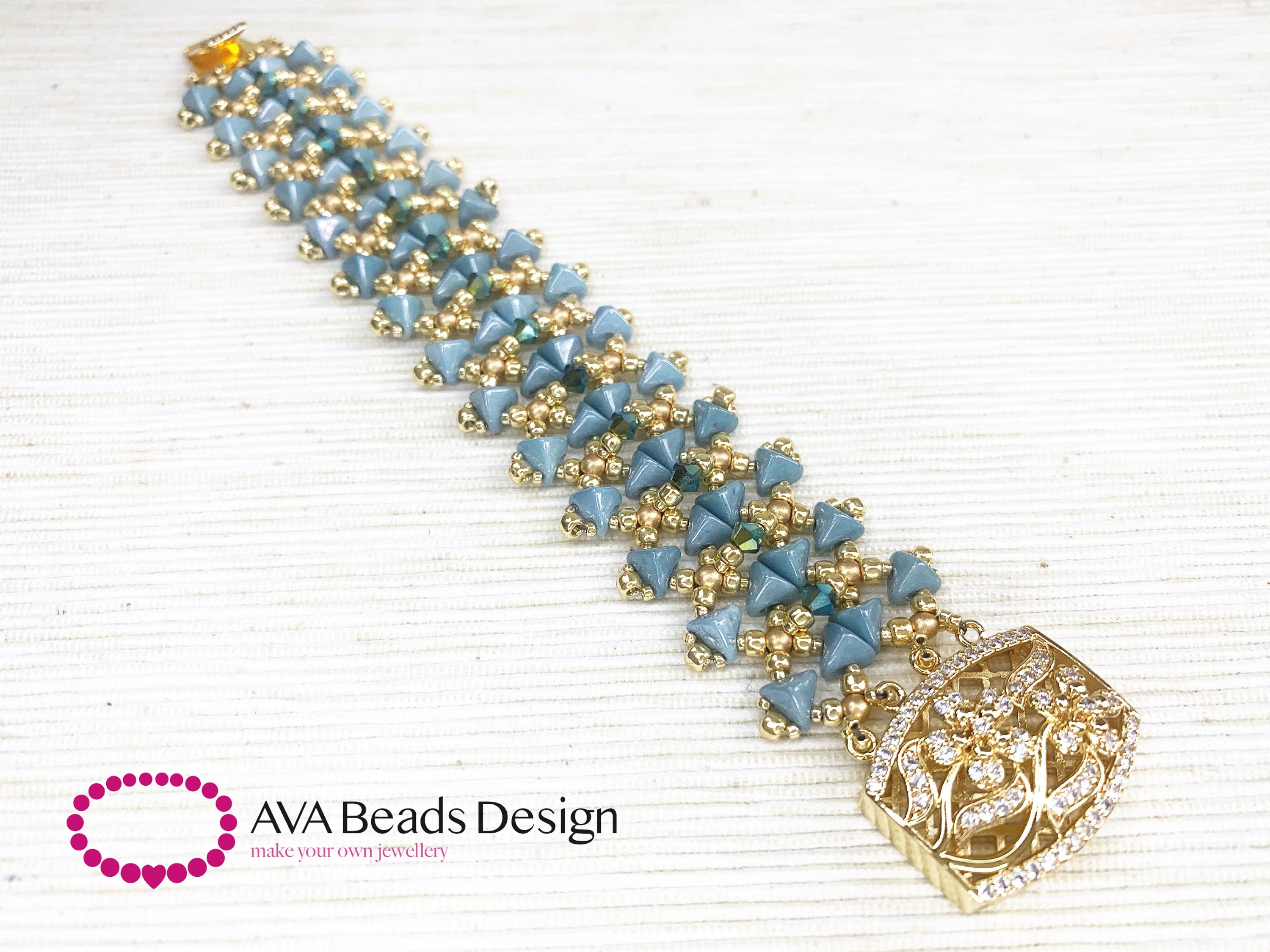 Beading Tutorial Ava Beads Design TUTORIAL Beaded Jewelry Set