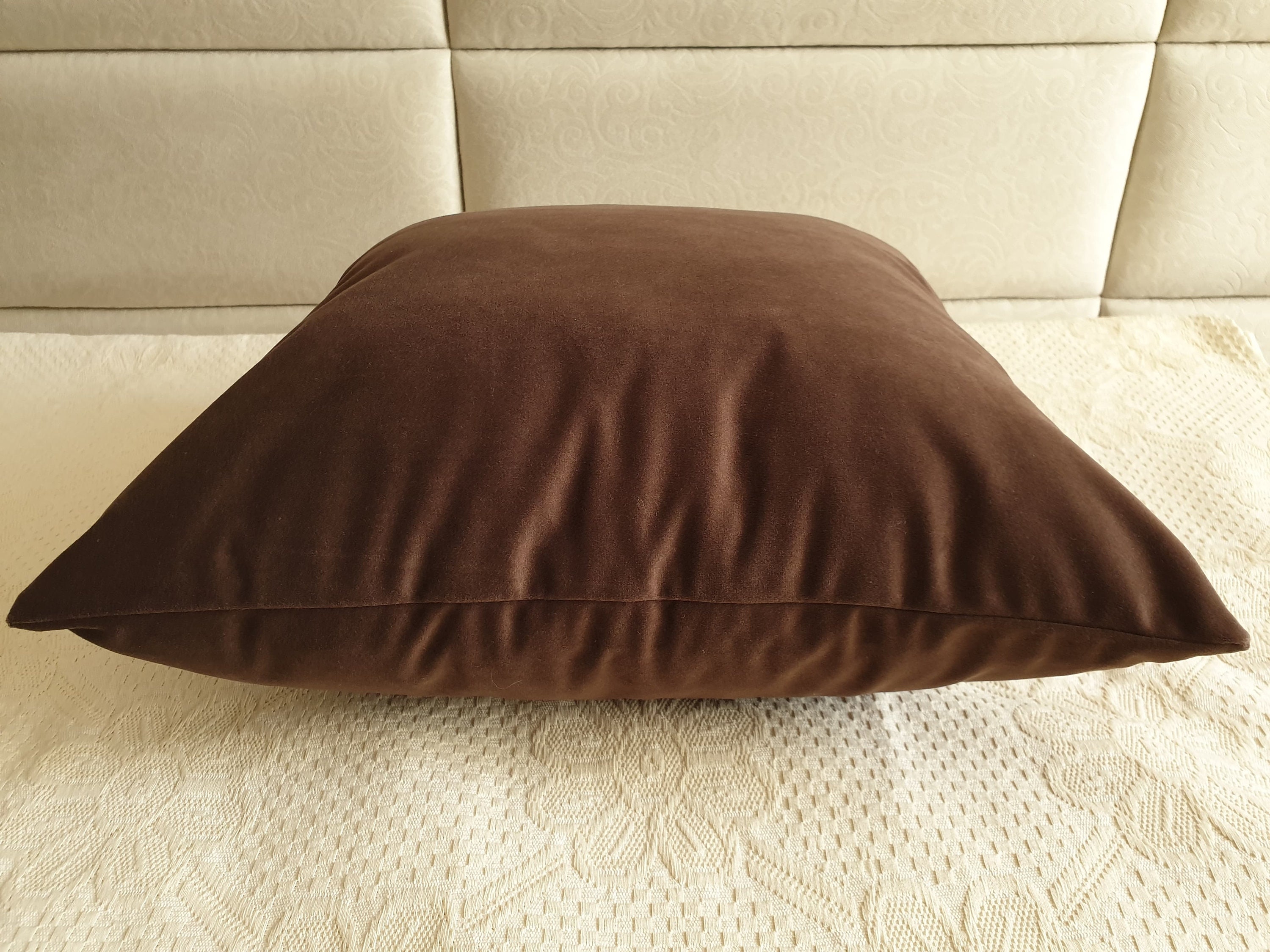 Chocolate Brown Pillow Cover Rich Brown Pillow Cases Coffee Etsy