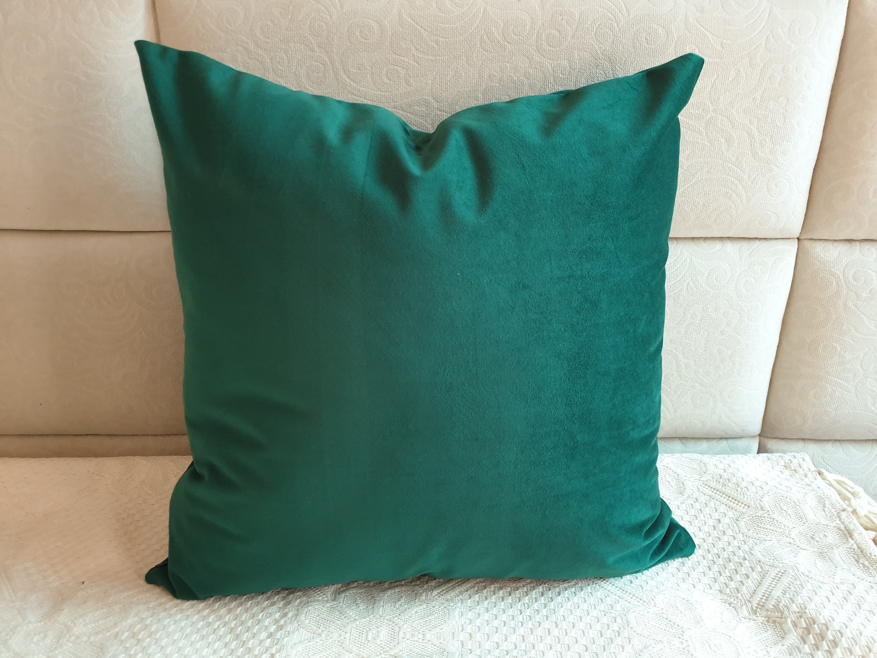 Emerald Green Pillow Cover Green Pillow Case Velvet Etsy