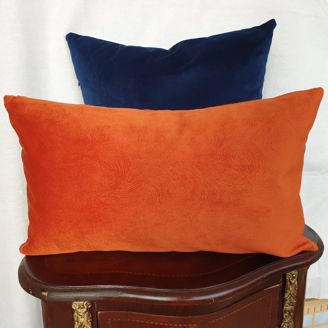 Orange Pillow Covers Orange Pillow Cases Velvet Pillows Etsy