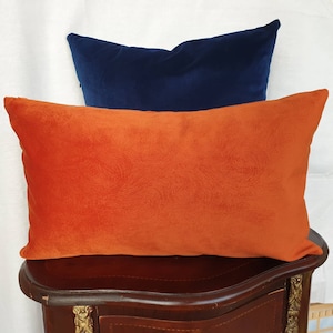 Orange Pillow Covers, Orange Pillow Cases, Velvet Pillows, Throw Pillow covers, Cushion Cover, Outdoor Pillow Cover, Orange Accent Pillows