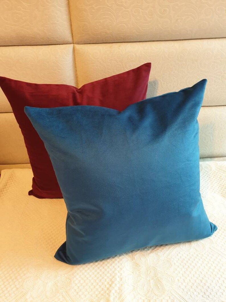 Navy Blue Velvet Pillows Blue Pillows Covers Throw Pillow Etsy
