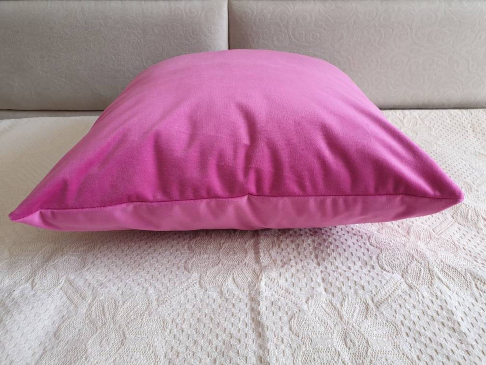 Hot Pink Pillow Covers Pink Pillow Cases Pink Velvet Etsy UK