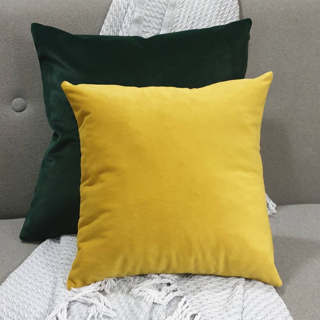 Mustard yellow velvet throw pillows new arrivals