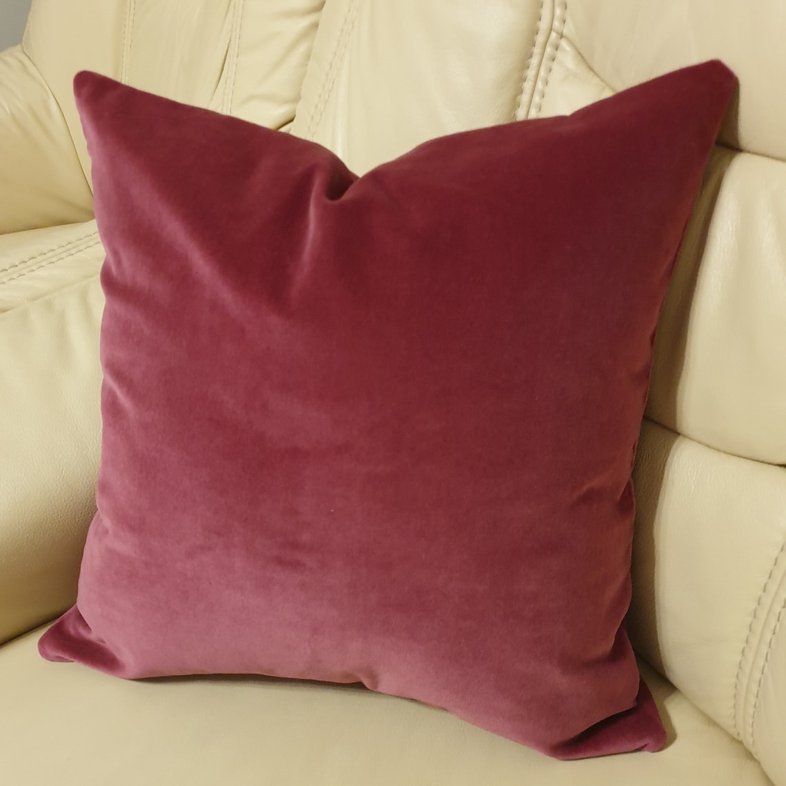 Dusty Pink Velvet Throw Pillow Rosewood Pillow Cover Rose Etsy