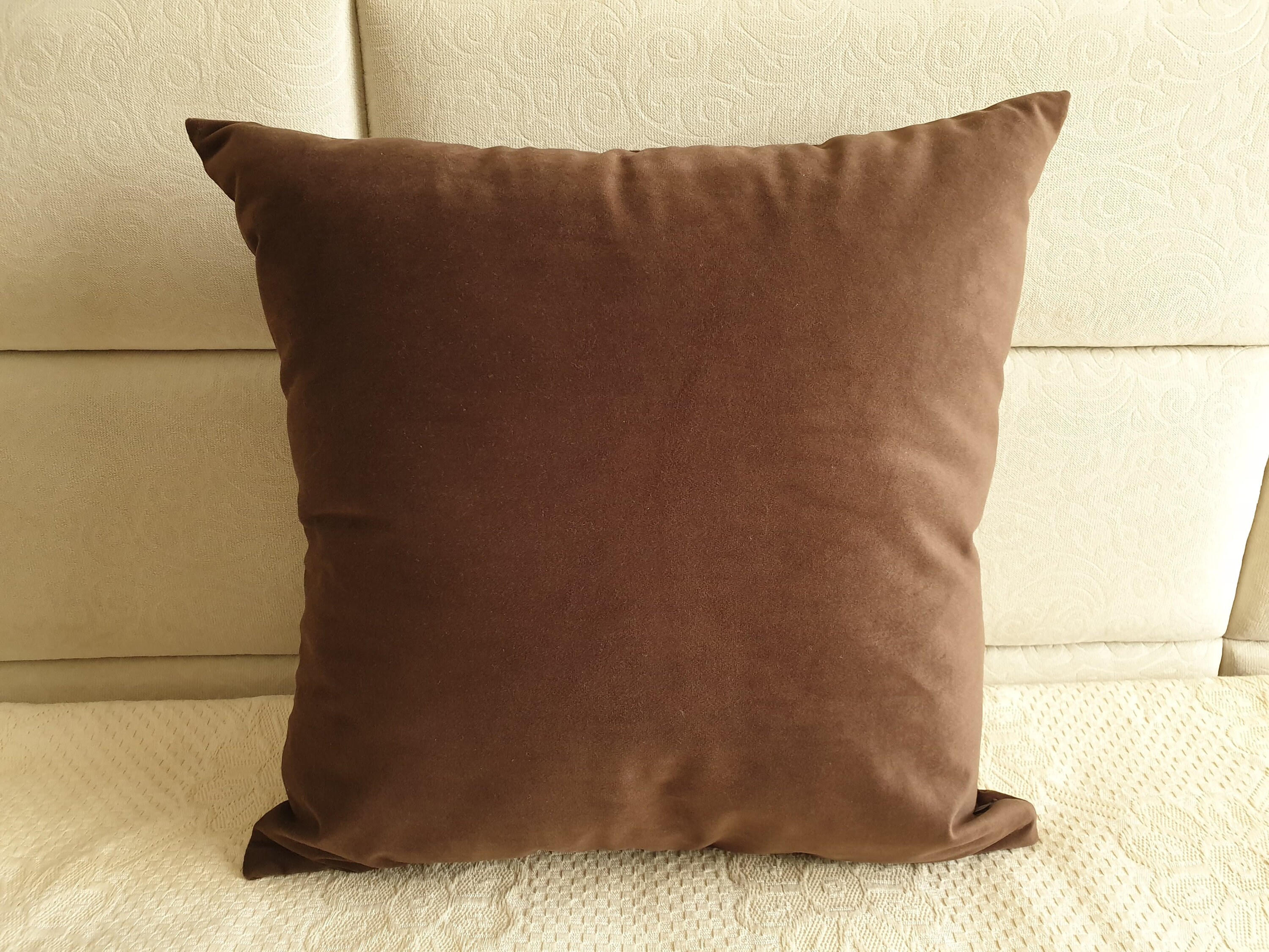 Chocolate Brown Pillow Cover Rich Brown Pillow Cases Coffee Etsy
