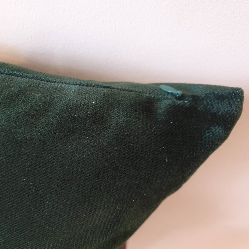 Forest Green Pillow Cover Lumbar Pillow Case Dark Green Etsy
