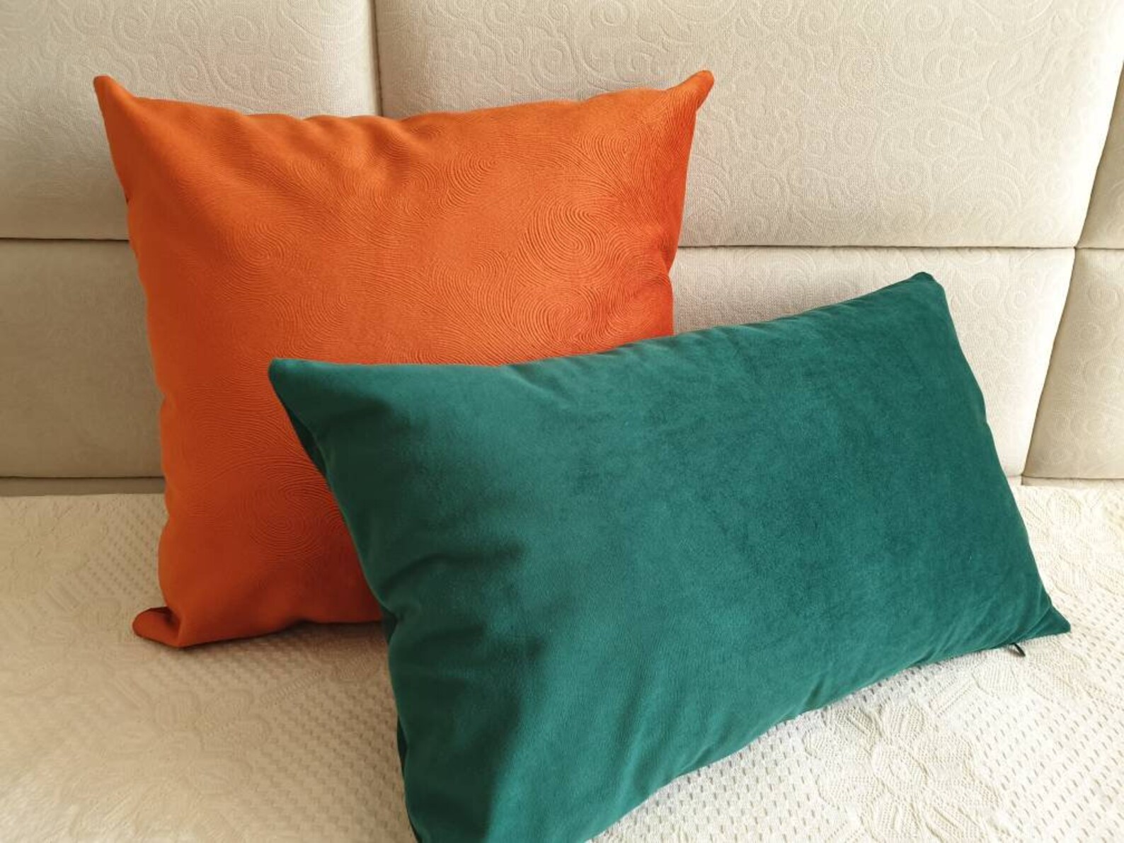 Orange Pillow Covers Orange Pillow Cases Velvet Pillows Etsy