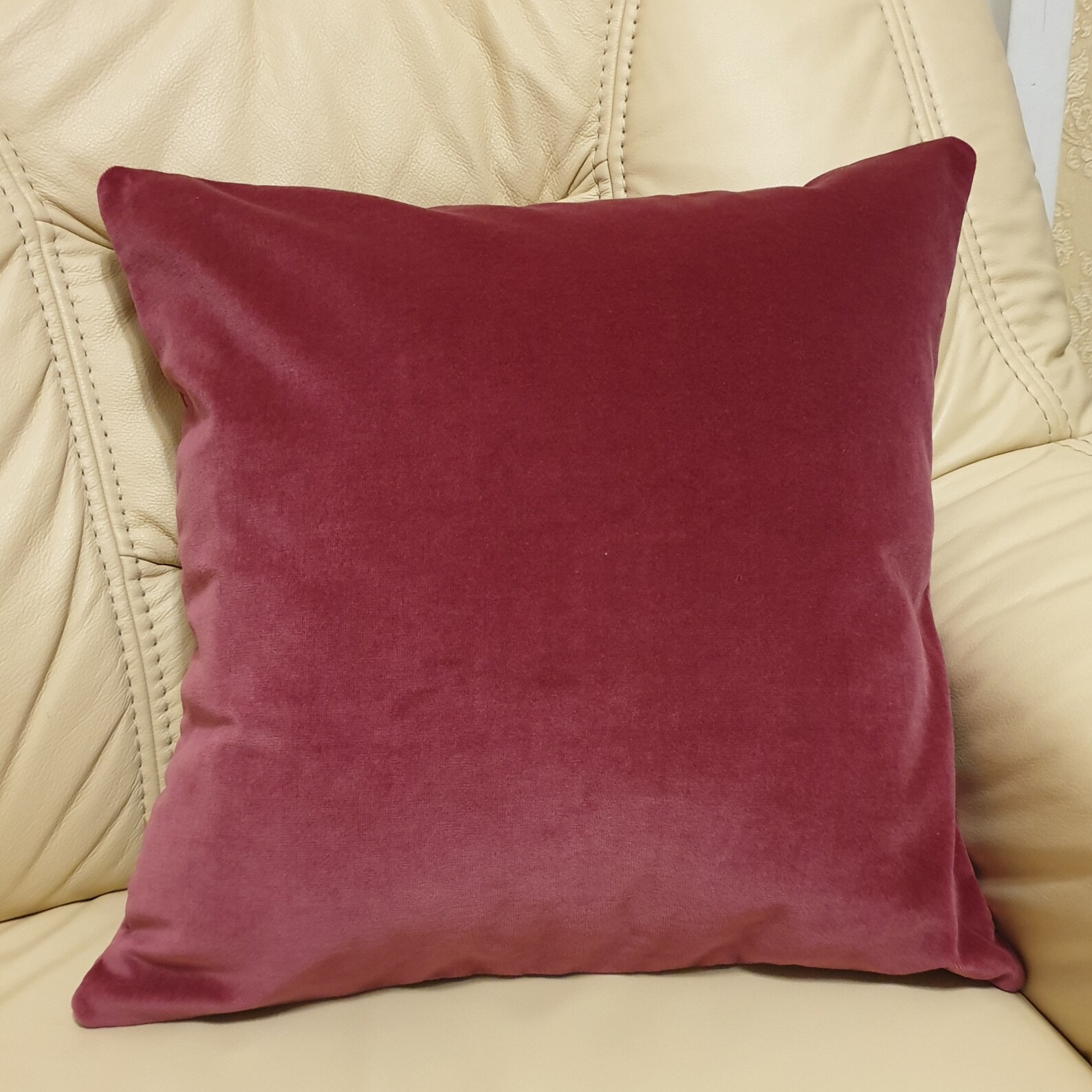 Dusty Pink Velvet Throw Pillow Rosewood Pillow Cover Rose Etsy