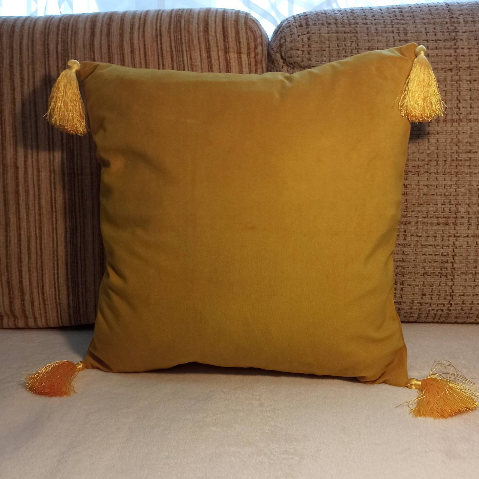 Luxury Mustard Pillow Covers Yellow Throw Pillow Cases Etsy