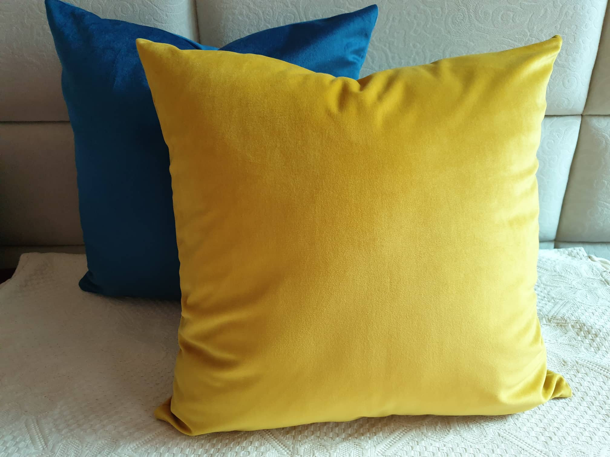 Mustard Velvet Pillow Cover Yellow Pillow Case Yellow Velvet Etsy