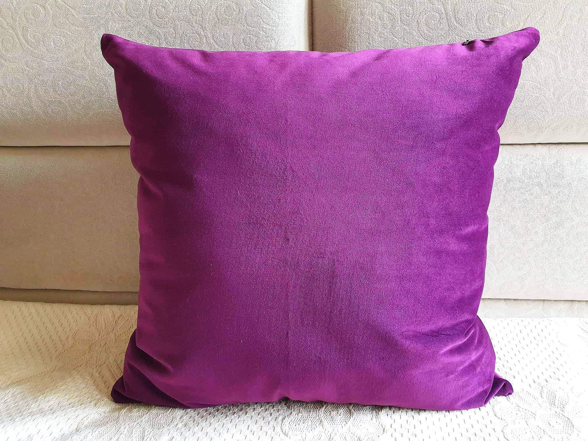 Purple Pillow Covers Violet Pillow Cases Velvet Pillows Etsy