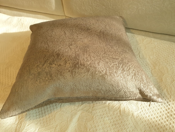 Brown Pillow Cover with Gold Texture Brown Pillow Cover with Gold Texture