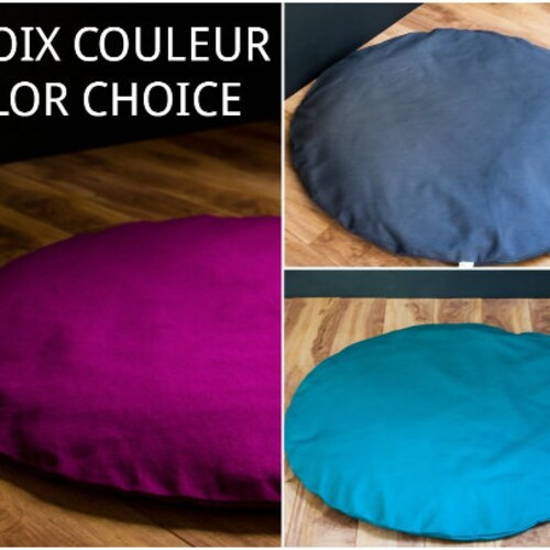 Zabuton Meditation Mat shops floor cushion mattress Solid color Plain cotton organic Buckwheat pillow by Creations Mariposa