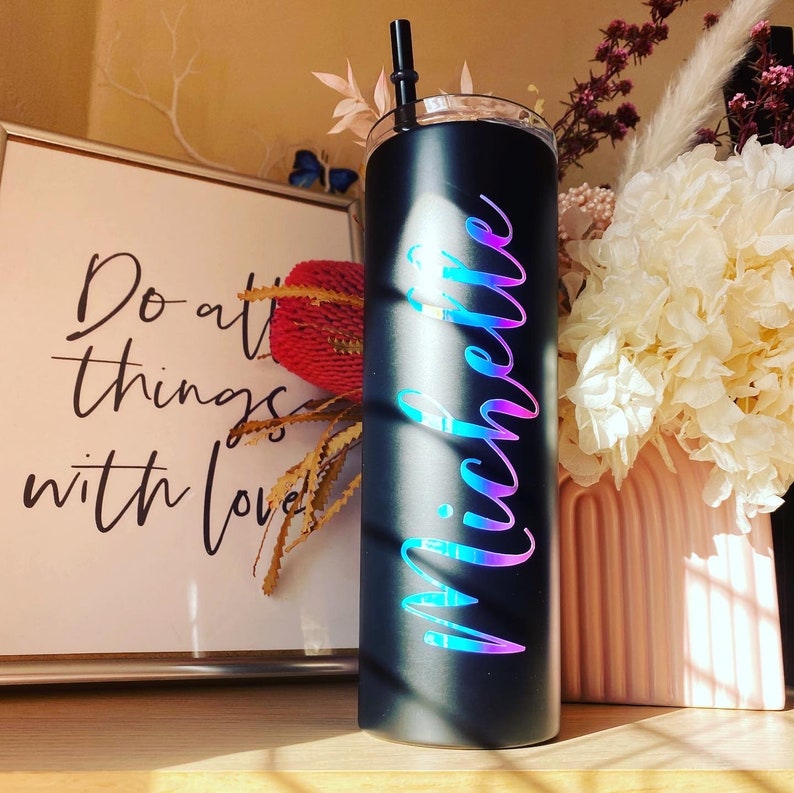 Personalised Tumbler With Straw customize Travel Mug father Etsy