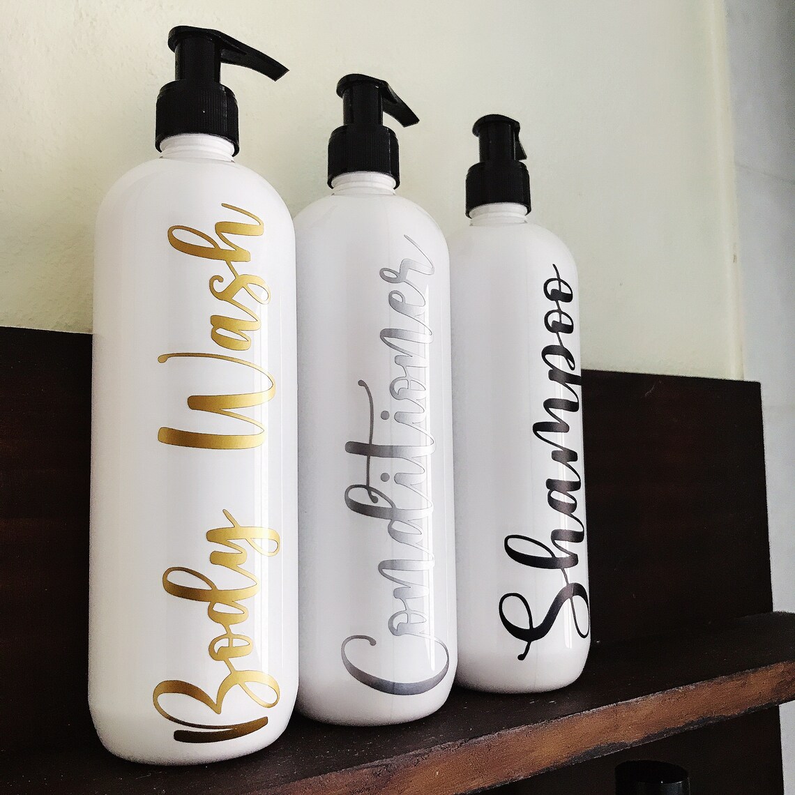 Reusable bathroom toiletries bottles Shampoo bottle 250 ML | Etsy