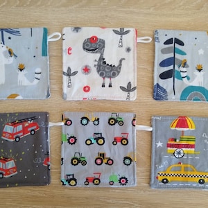 Lingettes pour ardoise scolaire, chiffon ardoise, éponge ardoise, lingette enfant dino, ours, tracteur, pompier, voiture, cadeau noël enfant