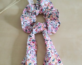 Chouchou foulard, foulchie, scrunchie liberty, accessoires cheveux, cadeau femme, fête des mères, accessoire mariage, baptême, cérémonies