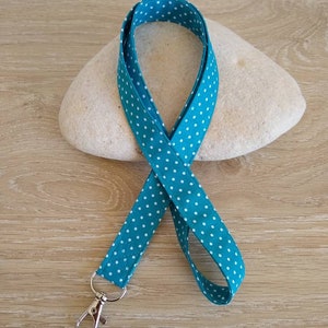 Nurse neck strap, caregiver badge holder, pediatrician, midwife, caregiver, neck strap, nurse gift, Mother's Day gift Bleu