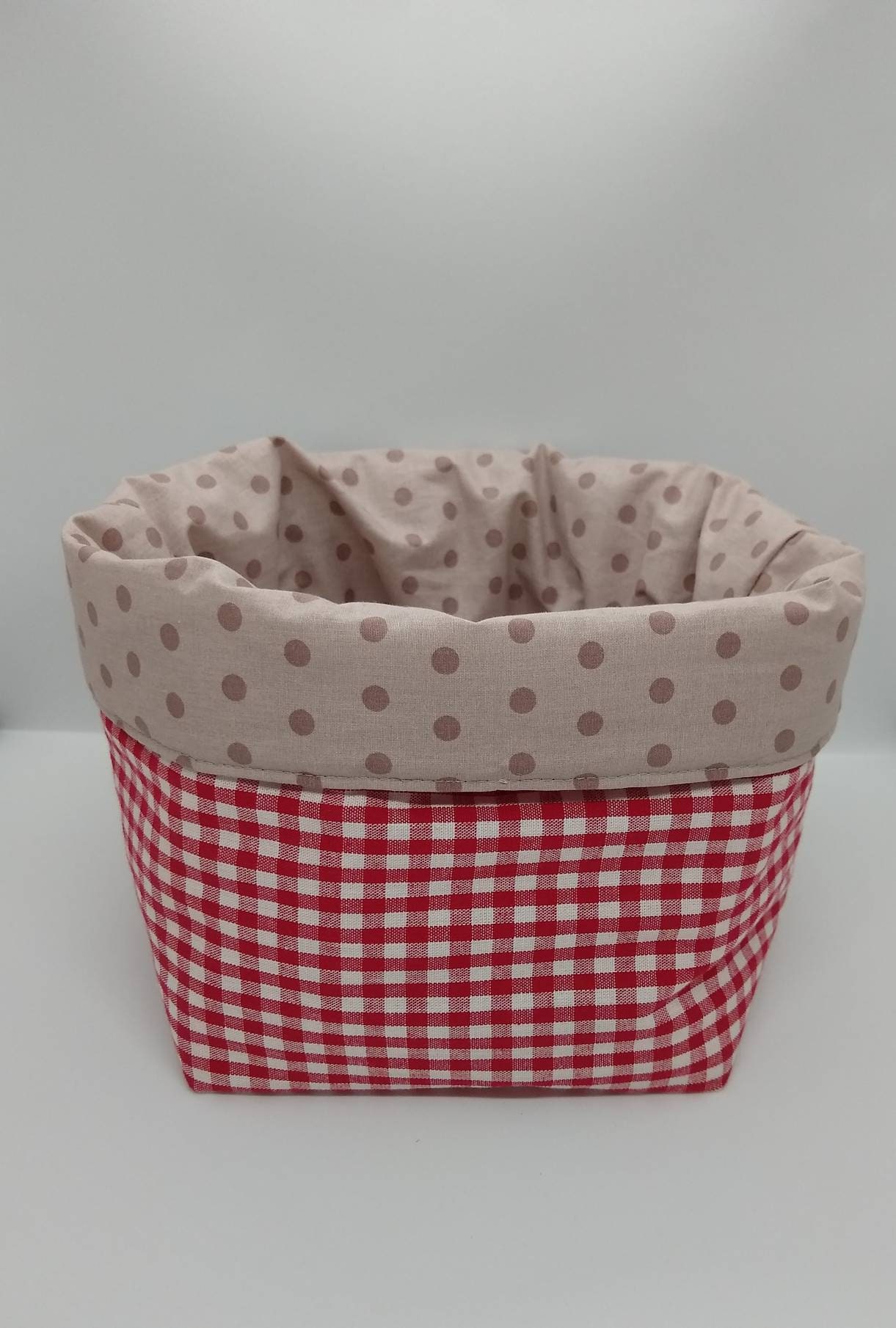 Panier Tissu Réversible, Vide Poche Tissu, Panier Rangement, Panière Lingettes, Fête Des Grands Mère