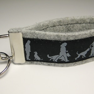 Felt keychain grey IPO / DOG SPORTS / WORKING DOG SPORTS