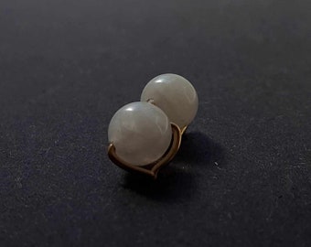 POP - MOONSTONE studs - PAIR