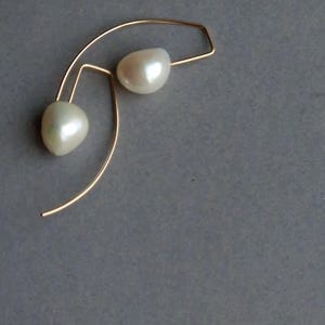 OOAK PEARL EARRINGS #1 - 14ct gold-filled (rolled gold)