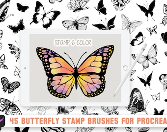 Download Sale Hero Arts Stamps Color Layering Butterflies Cl867 Clear Etsy