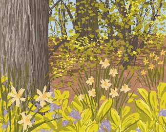 Spring Wildflowers in Bloom - a Nature-Inspired Fine Art Print