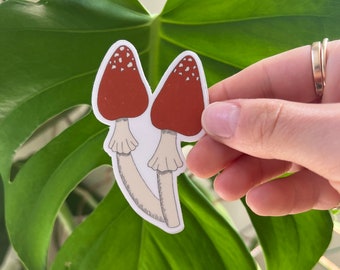 Mushroom Sticker (Waterproof!)